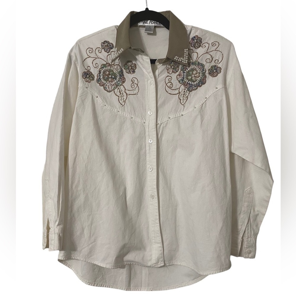 Jane Ashley vintage western Small Button Down